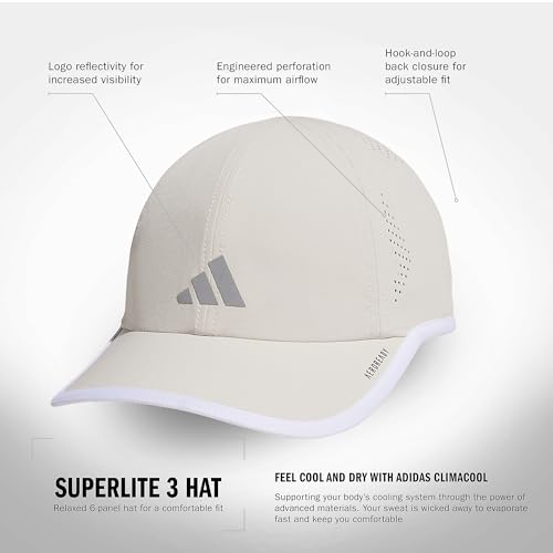 adidas Women's Superlite Hat, relaxed-fit adjustable workout sports cap