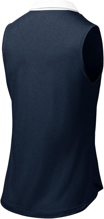 BGOWATU Women's Sleeveless Golf Polo Shirts Collared V Neck Tennis Tank Tops UPF 50+ Quick Dry Lightweight