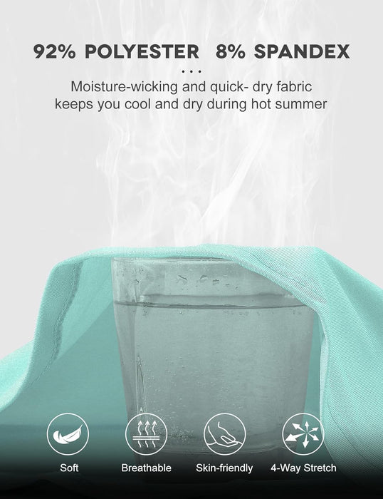 BGOWATU Women's Short Sleeve Golf Tennis Polo Shirts V Neck Collared Workout Tops UV Protection Dry Fit