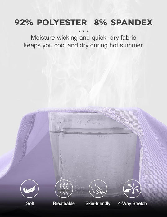 BGOWATU Women's Short Sleeve Golf Tennis Polo Shirts V Neck Collared Workout Tops UV Protection Dry Fit