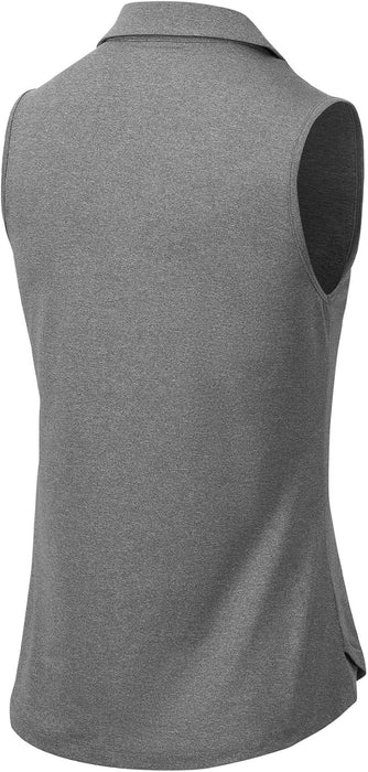 BGOWATU Women's Sleeveless Golf Polo Shirts Collared V Neck Tennis Tank Tops UPF 50+ Quick Dry Lightweight
