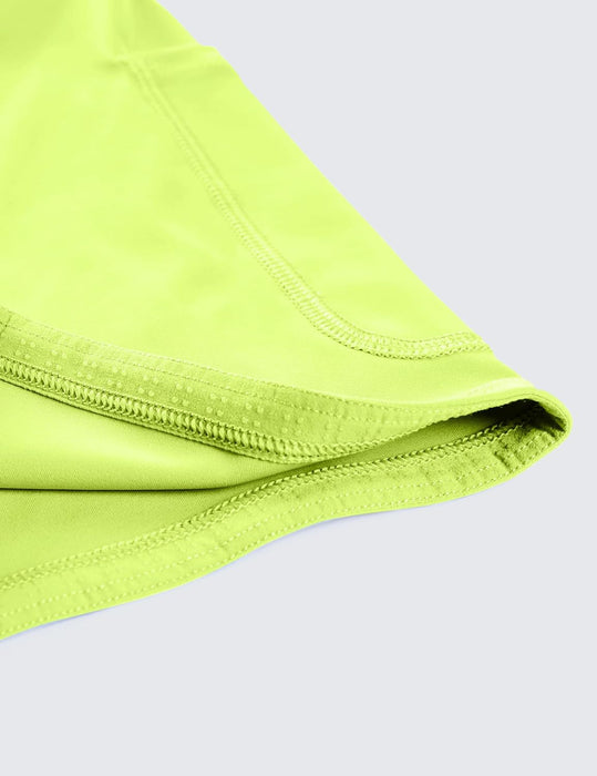 CRZ YOGA Women's High Waisted Pleated Tennis Skirts with Pockets Tummy Control Casual Liner A Line Workout Golf Skorts