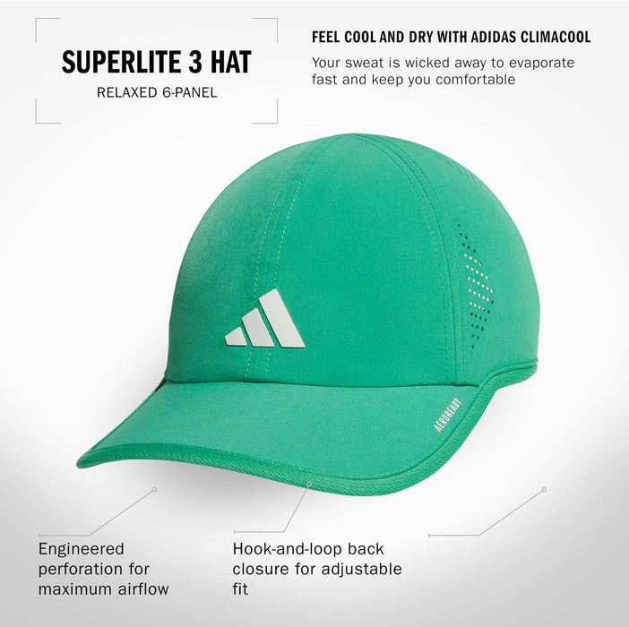 adidas Women's Superlite Hat, relaxed-fit adjustable workout sports cap