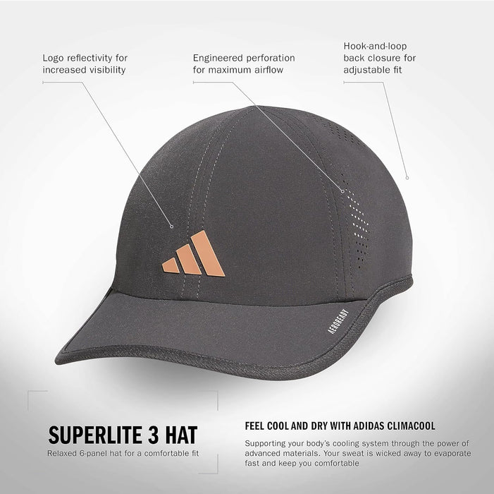 adidas Women's Superlite Hat, relaxed-fit adjustable workout sports cap