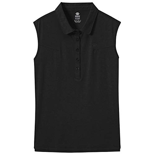AjezMax Women's Golf Sleeveless Polo Quick-Drying Sports Shirts