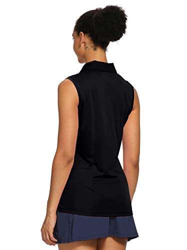 CQC Women's Golf Tennis Sleeveless Polo Shirts