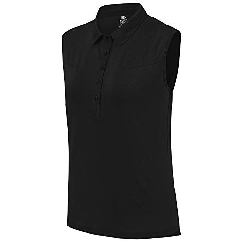 AjezMax Women's Golf Sleeveless Polo Quick-Drying Sports Shirts