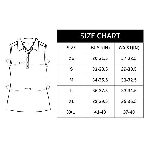CQC Women's Golf Tennis Sleeveless Polo Shirts