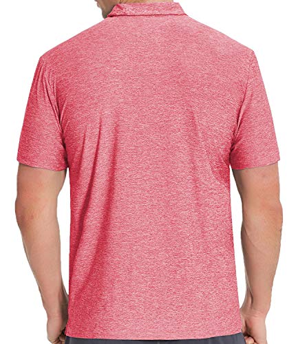 COSSNISS Men's Dry Fit Golf Polo Shirt