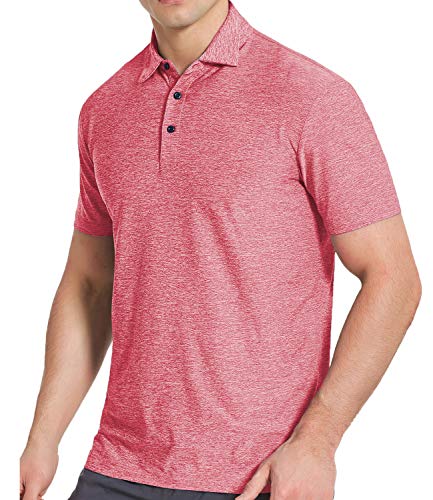 COSSNISS Men's Dry Fit Golf Polo Shirt