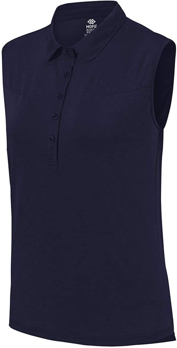 AjezMax Women's Golf Sleeveless Polo Quick-Drying Sports Shirts
