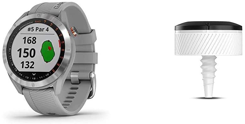 Garmin Approach S40, Stylish GPS Golf Smartwatch, Lightweight with Touchscreen Display, Black