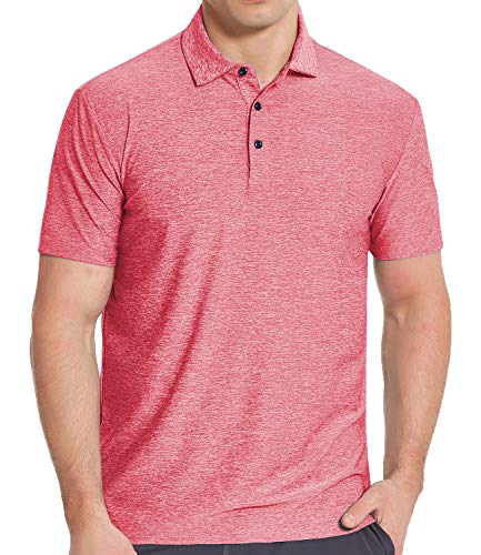 COSSNISS Men's Dry Fit Golf Polo Shirt