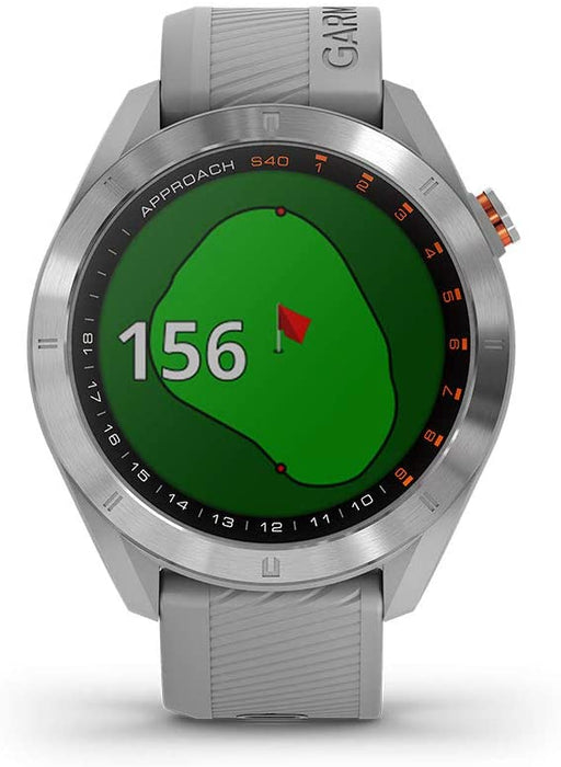 Garmin Approach S40, Stylish GPS Golf Smartwatch, Lightweight with Touchscreen Display, Black