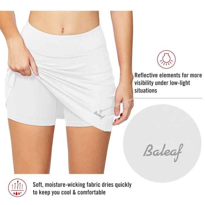 BALEAF Women's Golf Skirt Athletic with Shorts Pockets