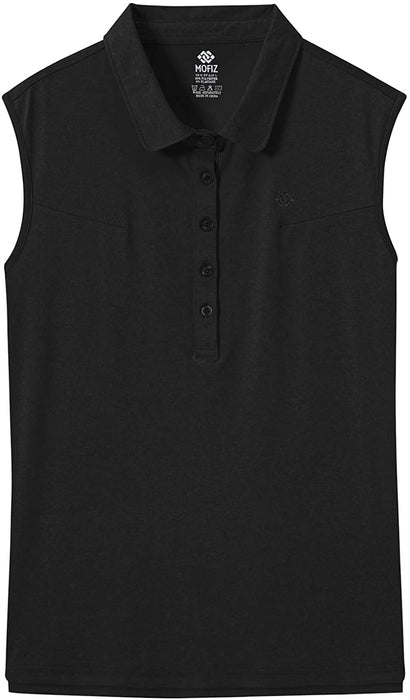 AjezMax Women's Golf Sleeveless Polo Quick-Drying Sports Shirts