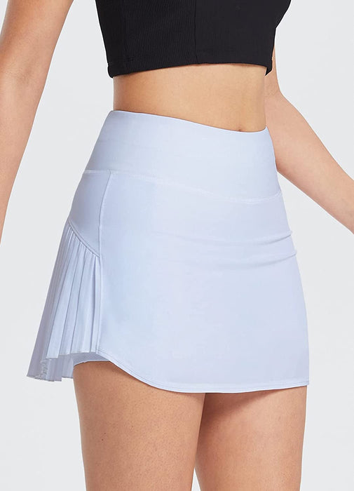 BALEAF Women's Pleated Tennis Skirts High Waisted Lightweight Athletic Golf Skorts Skirts with Shorts Pockets