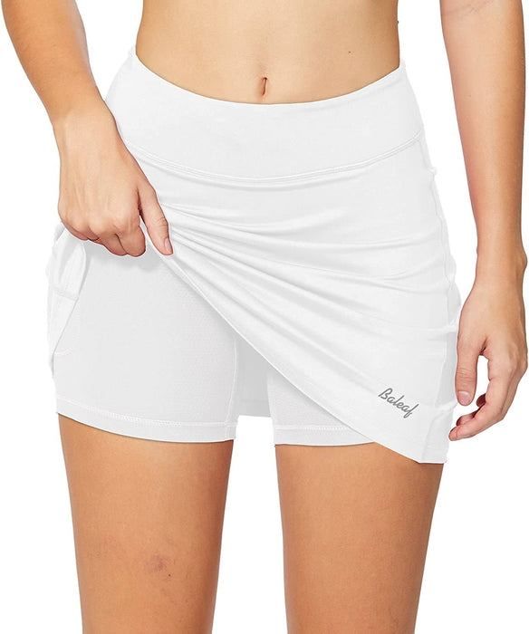 BALEAF Women's Golf Skirt Athletic with Shorts Pockets