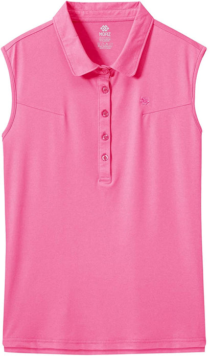 AjezMax Women's Golf Sleeveless Polo Quick-Drying Sports Shirts