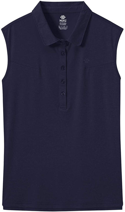 AjezMax Women's Golf Sleeveless Polo Quick-Drying Sports Shirts