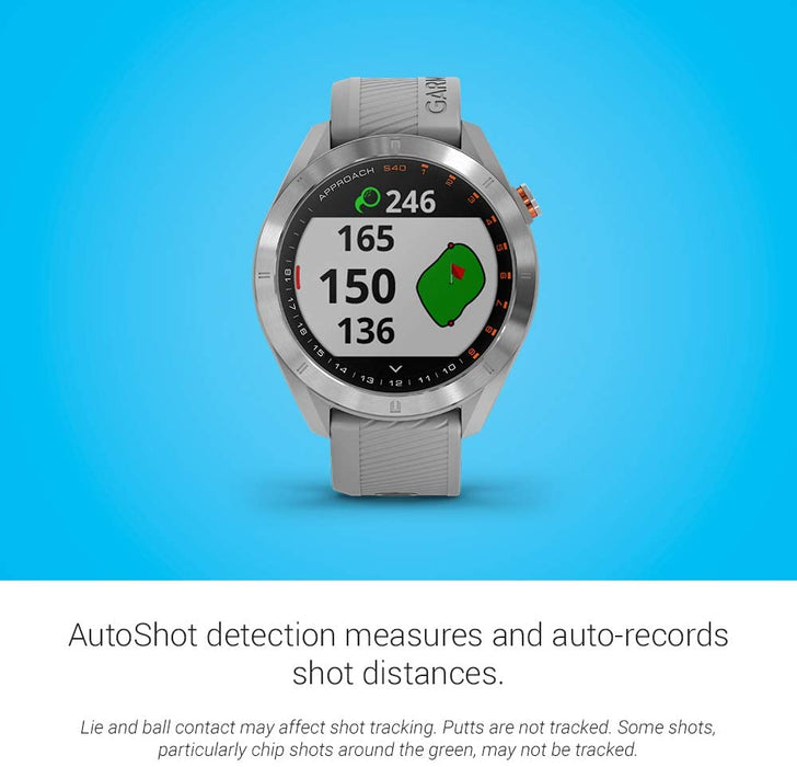 Garmin Approach S40, Stylish GPS Golf Smartwatch, Lightweight with Touchscreen Display, Black