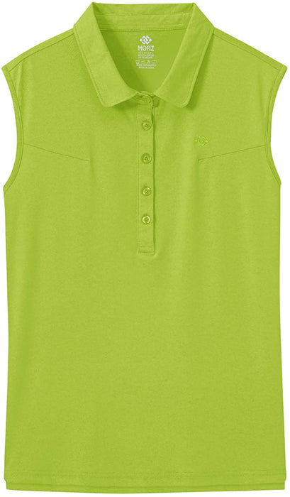 AjezMax Women's Golf Sleeveless Polo Quick-Drying Sports Shirts