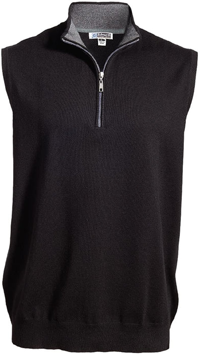 Edwards Garment Men's Lightweight Cotton Comfort Rib Knit Collar Sweaters