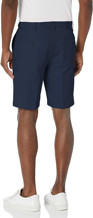Haggar Men's Cool 18 Pro Straight Fit Stretch Solid Flat Front Short