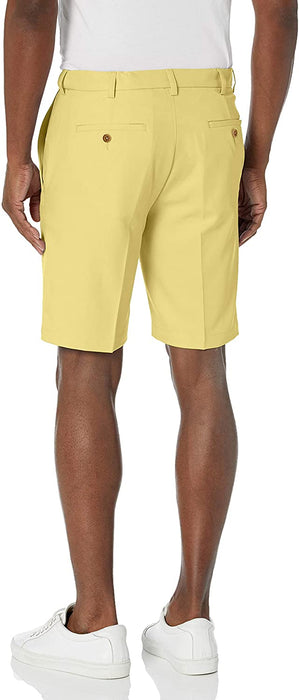 Haggar Men's Cool 18 Pro Straight Fit Stretch Solid Flat Front Short