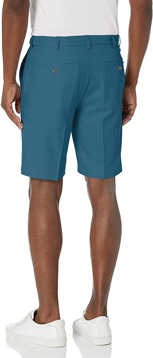 Haggar Men's Cool 18 Pro Straight Fit Stretch Solid Flat Front Short