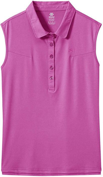 AjezMax Women's Golf Sleeveless Polo Quick-Drying Sports Shirts