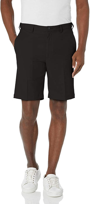 Haggar Men's Cool 18 Pro Straight Fit Stretch Solid Flat Front Short