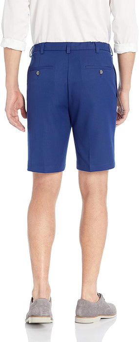 Haggar Men's Cool 18 Pro Straight Fit Stretch Solid Flat Front Short