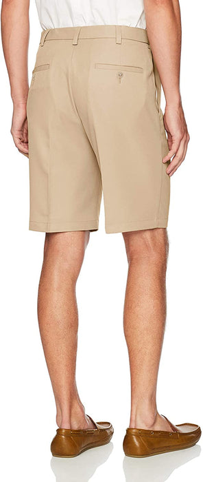 Haggar Men's Cool 18 Pro Straight Fit Stretch Solid Flat Front Short