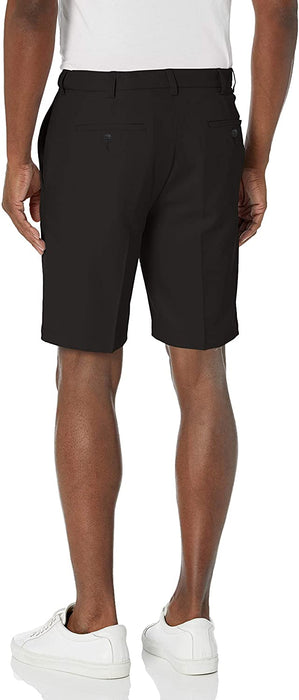 Haggar Men's Cool 18 Pro Straight Fit Stretch Solid Flat Front Short