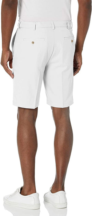 Haggar Men's Cool 18 Pro Straight Fit Stretch Solid Flat Front Short