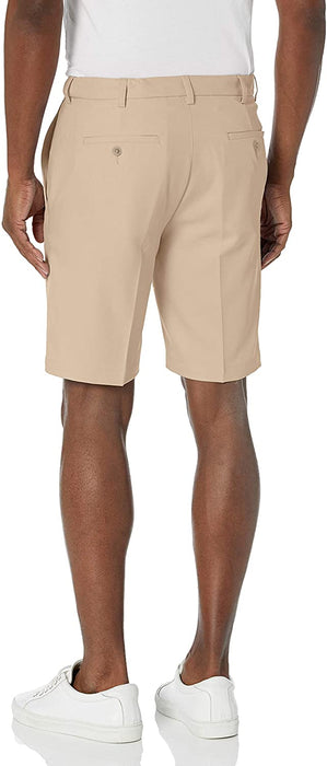 Haggar Men's Cool 18 Pro Straight Fit Stretch Solid Flat Front Short