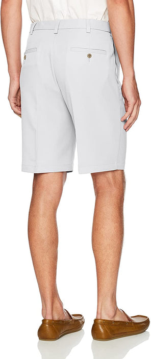 Haggar Men's Cool 18 Pro Straight Fit Stretch Solid Flat Front Short