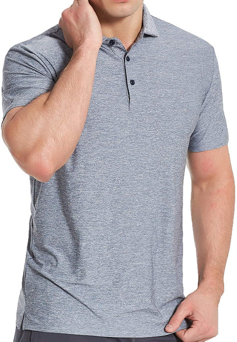 COSSNISS Men's Dry Fit Golf Polo Shirt