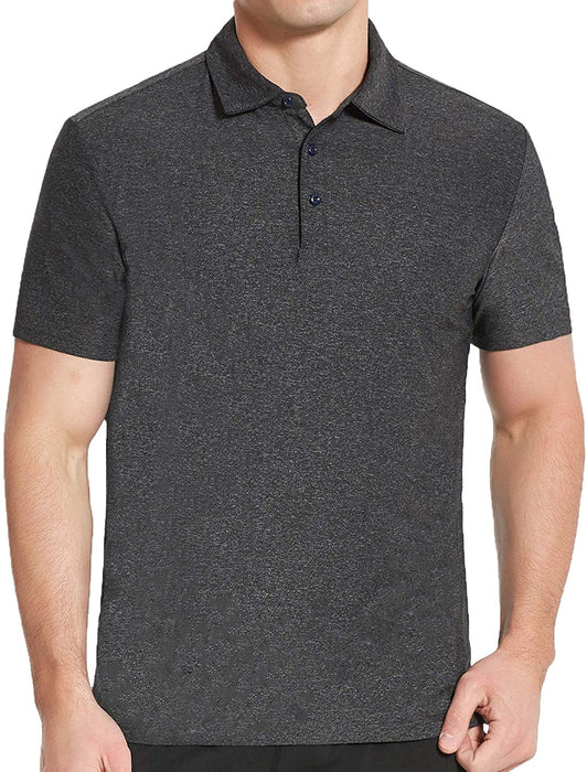 COSSNISS Men's Dry Fit Golf Polo Shirt