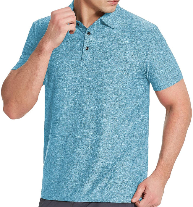 COSSNISS Men's Dry Fit Golf Polo Shirt