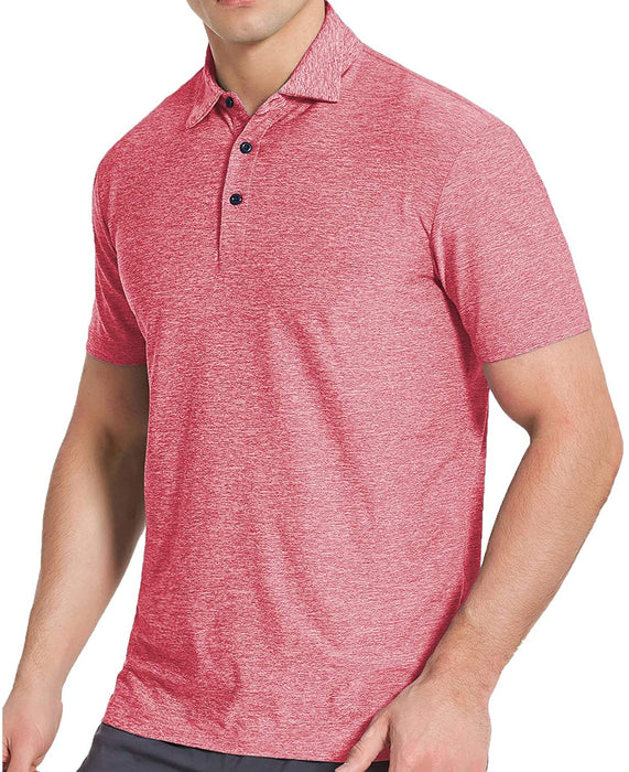 COSSNISS Men's Dry Fit Golf Polo Shirt