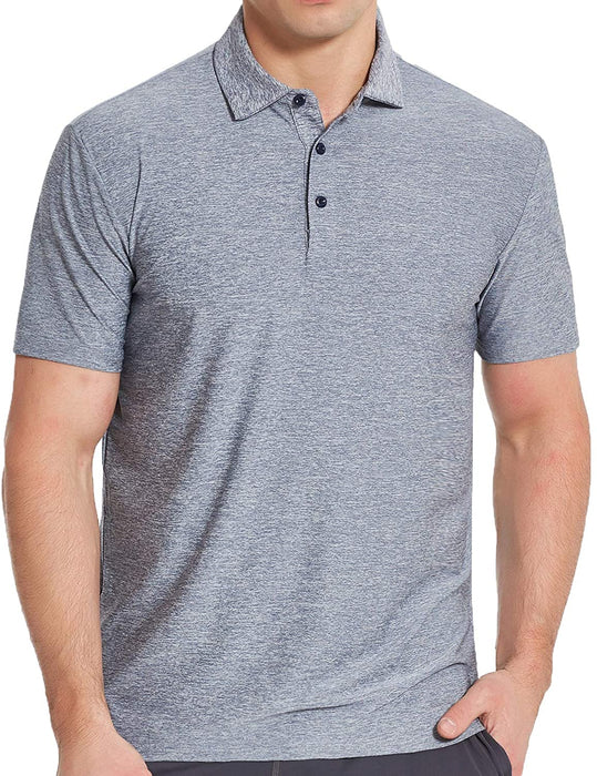 COSSNISS Men's Dry Fit Golf Polo Shirt