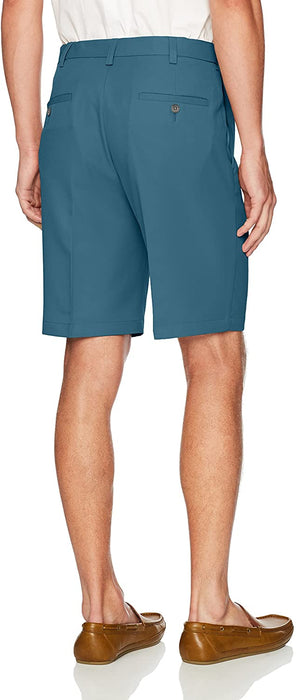 Haggar Men's Cool 18 Pro Straight Fit Stretch Solid Flat Front Short