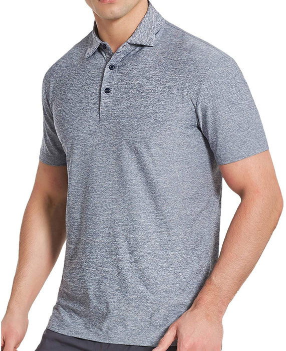 COSSNISS Men's Dry Fit Golf Polo Shirt