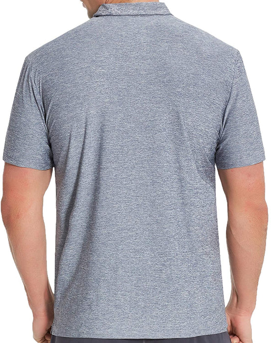 COSSNISS Men's Dry Fit Golf Polo Shirt