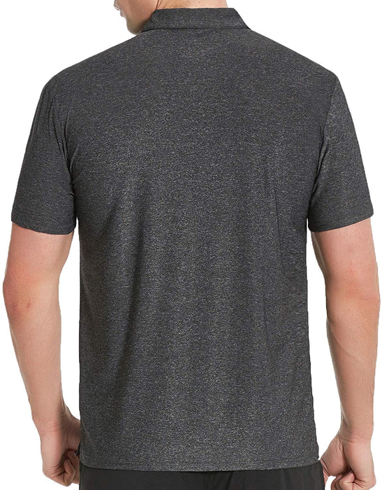 COSSNISS Men's Dry Fit Golf Polo Shirt