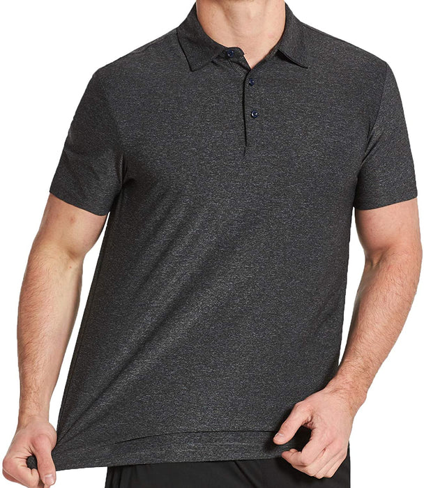 COSSNISS Men's Dry Fit Golf Polo Shirt