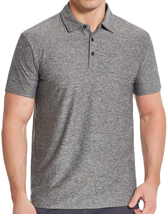 COSSNISS Men's Dry Fit Golf Polo Shirt
