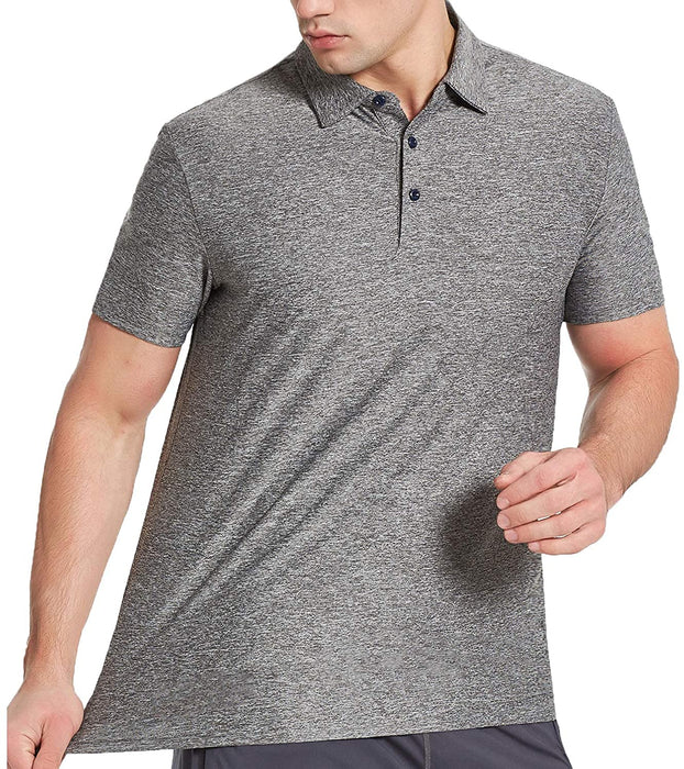 COSSNISS Men's Dry Fit Golf Polo Shirt